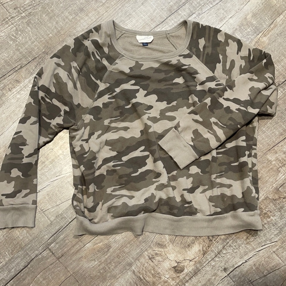 Camo Crew Neck sweatshirt - Picture 1 of 3